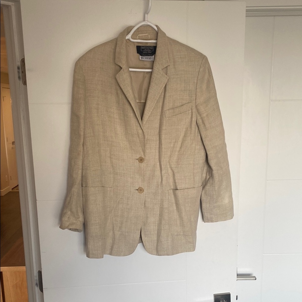 Vintage Weekend by Max Mara Linen blazer